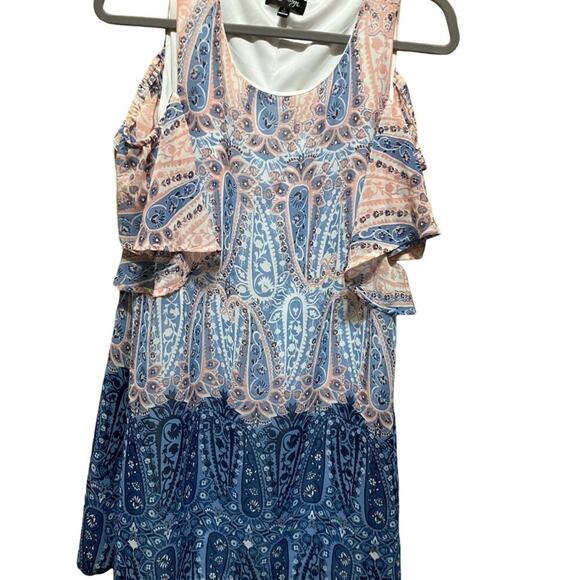 Love Reign Chiffon Drop Sleeve Shift Dress (L) - Picture 4 of 10